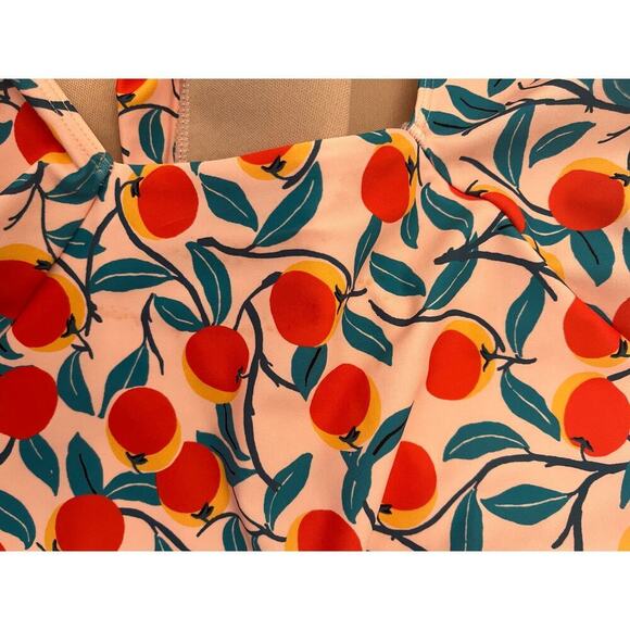 DVF for Summersalt Peach Ruffle Backflip Swimsuit One Piece size 20 - Picture 8 of 10